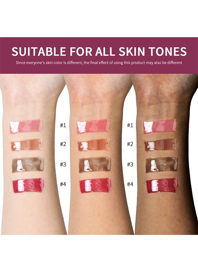 Peptide Lip Tint ,2 in 1 Lip Gloss and Lip Treatment Plumper and Softer Lips Restore Replenish Dry Lips Lip Color Lipstick Lip Gloss Hydrating Moisturizing Lip Gloss 10ml #03 Rich Brown