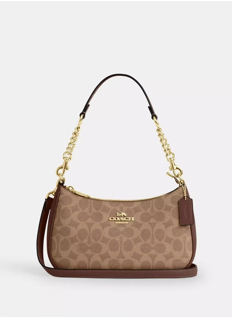 Coach Teri Shoulder Bag In Signature Canvas