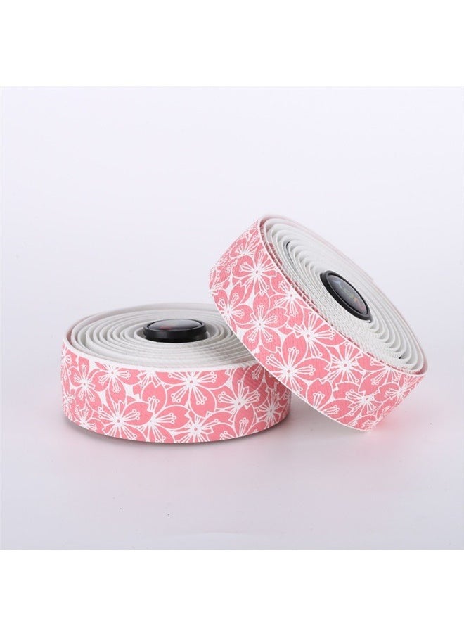 2-Piece Bicycle Handlebar Wrapping Tape Set ，Shock-Absorbing Bike Handlebar Tape - Foam Grip with Waterproof Texture & 3M Adhesive for Road Bikes, MTB, Gravel