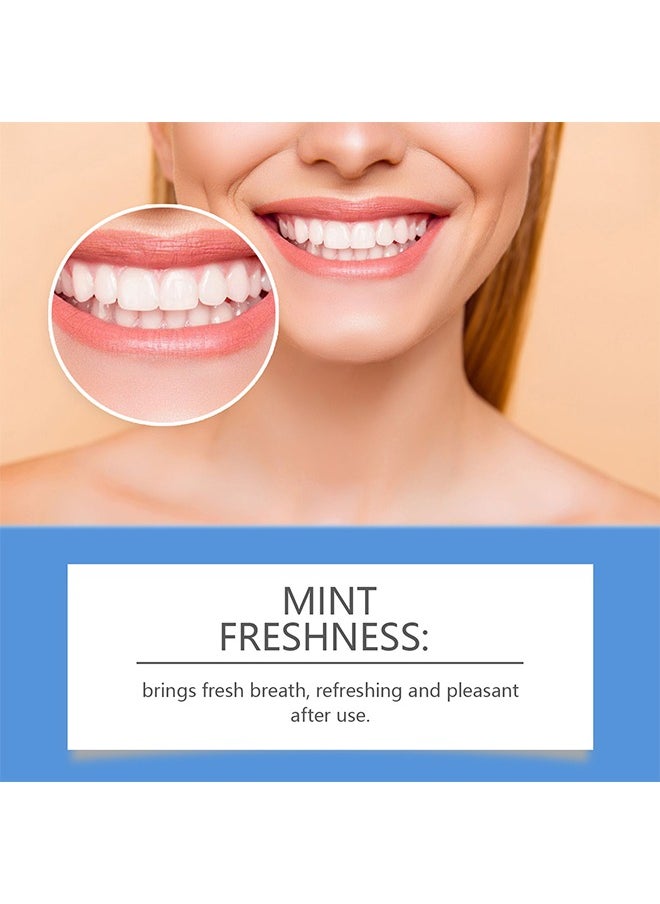 5D White Teeth Whitening Strips— Oral Hygiene Care Strip -for false Teeth Dental Bleaching System Gel （7 Sets）