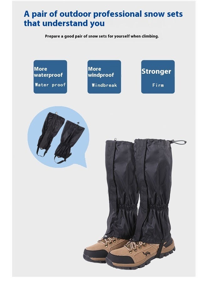 Hiking Gaiters Lightweight Leg Gaiters Snow Gaiters Waterproof Windproof Durable Leg Cover Protect for Mountain Snow, Hiking, Skiing, Walking, Climbing, Hunting