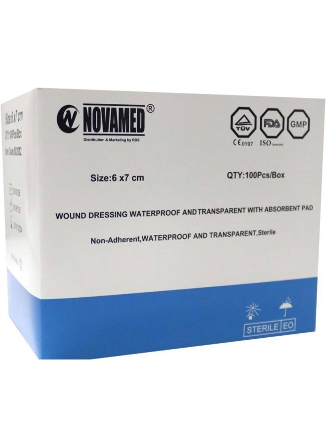 Waterproof Transparent Bandage 6 X 7 Cm 100 Piece Per Box