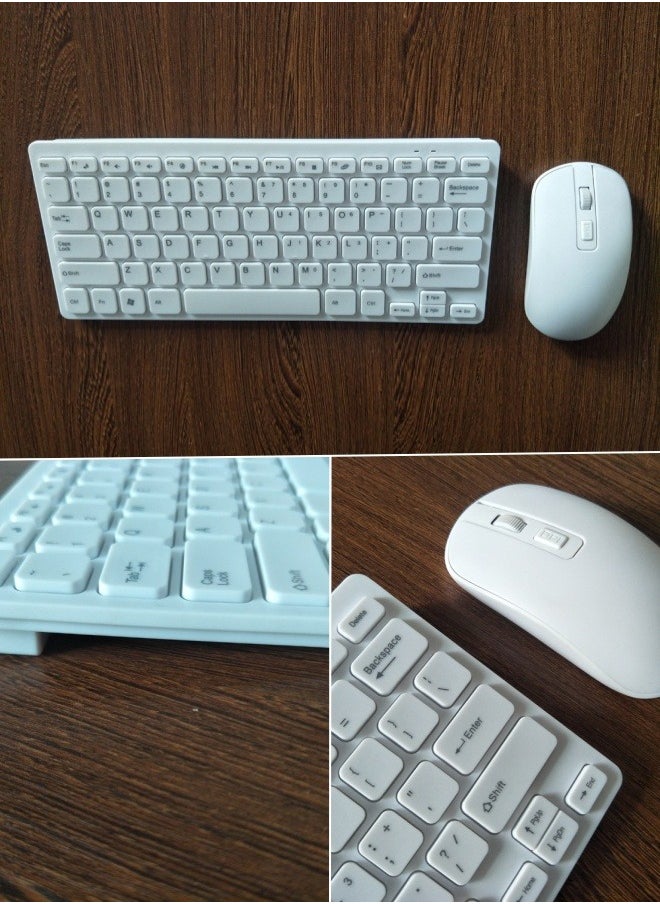 Wireless keyboard and mouse set silent mini notebook external chocolate office wireless set