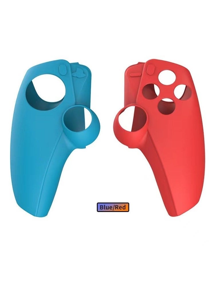 Silicone Protective Shell Controller Cover For PlayStation 5(PS5) Portal Blue/Red