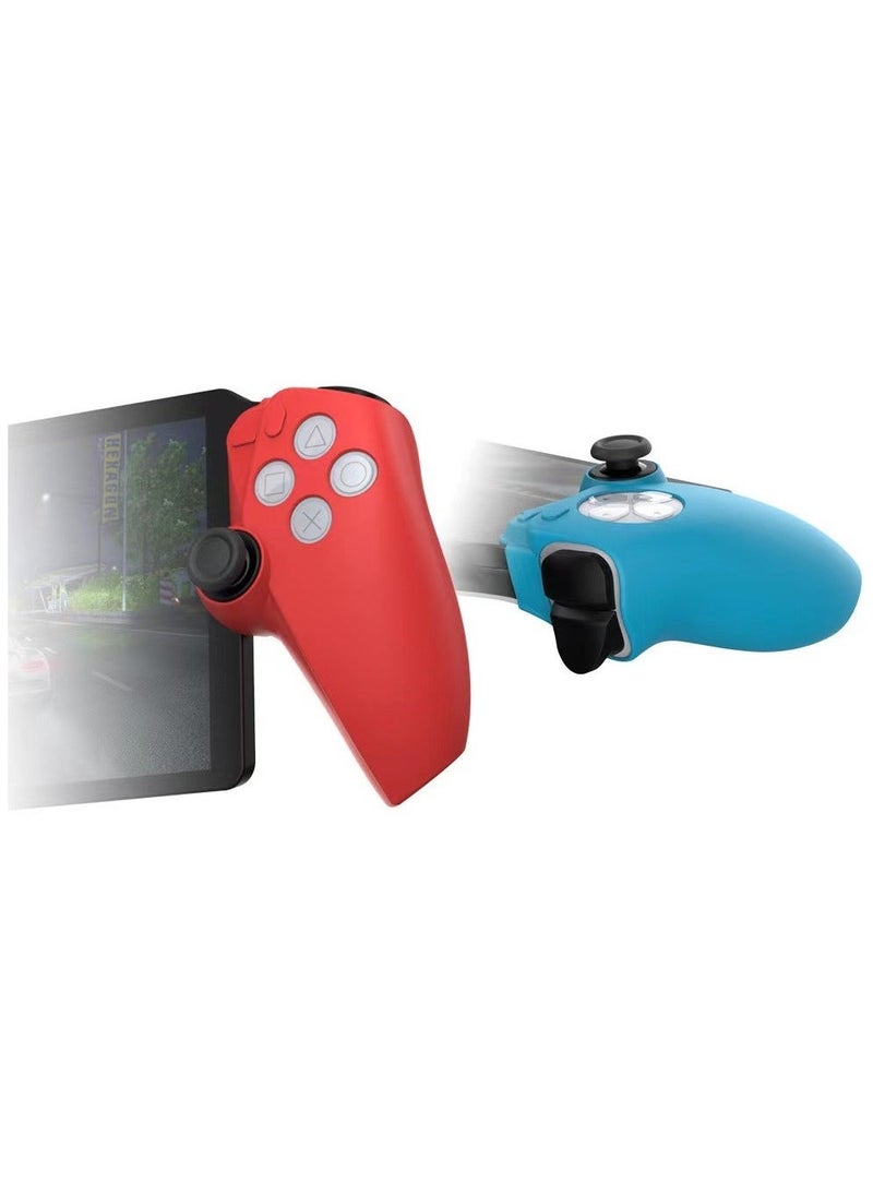 Silicone Protective Shell Controller Cover For PlayStation 5(PS5) Portal Blue/Red