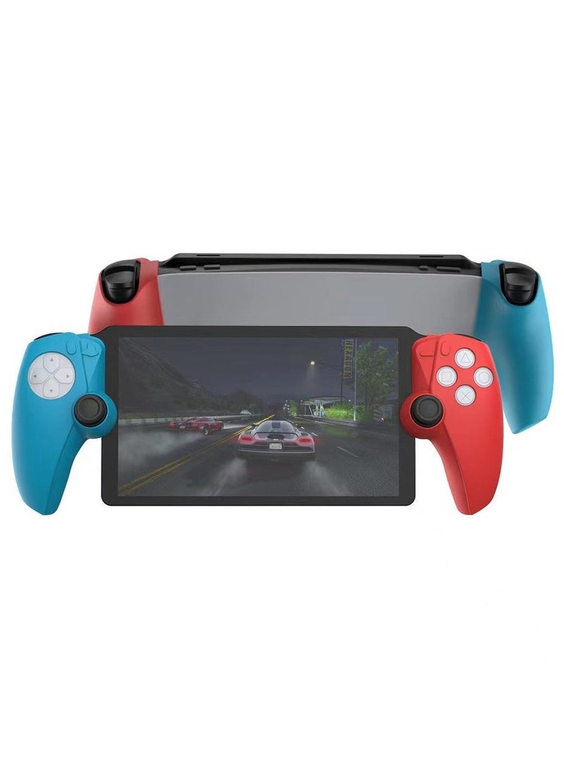 Silicone Protective Shell Controller Cover For PlayStation 5(PS5) Portal Blue/Red