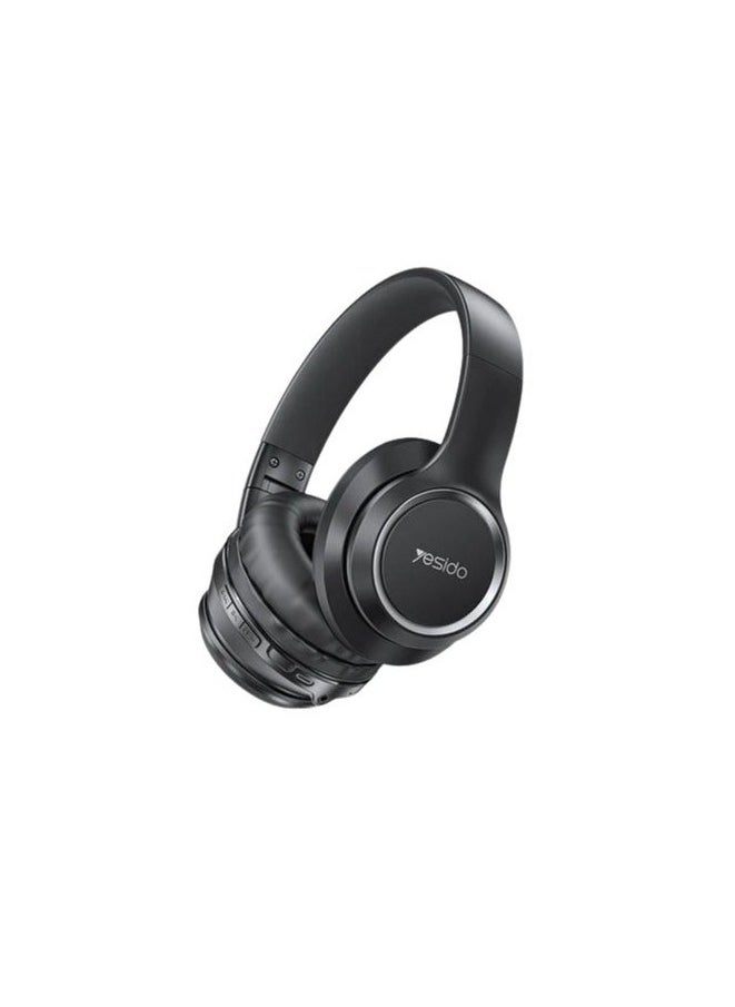 EP03 Wireless Foldable Bluetooth Headphones – Over-Ear BT 5.3 Headset with Hi-Fi Sound, Noise Isolation, Built-in Microphone & USB Charging – Lightweight & Compact for Travel – Black