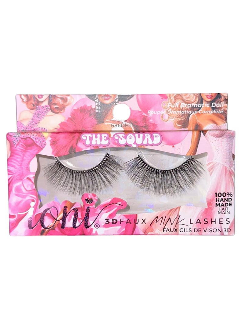 IONI 3D FAUX MINK LASHES (686DH11), Black
