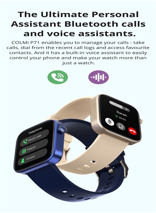 ColMi P71 Smart watchy Sport Heart Rate Step Counting IP67 Waterproof Full Screen Smart Watch