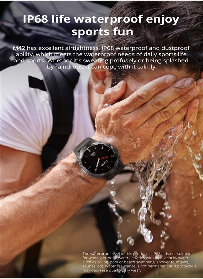 M42 Smart watch Sports Outdoor IP68 Waterproof Heart Rate Call Smart Watch