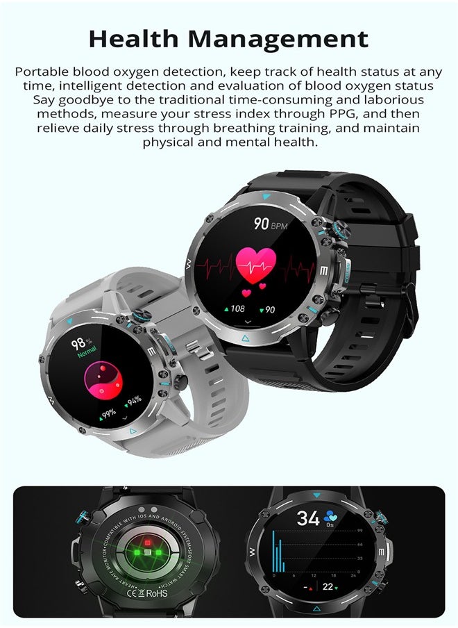 M42 Smart watch Sports Outdoor IP68 Waterproof Heart Rate Call Smart Watch