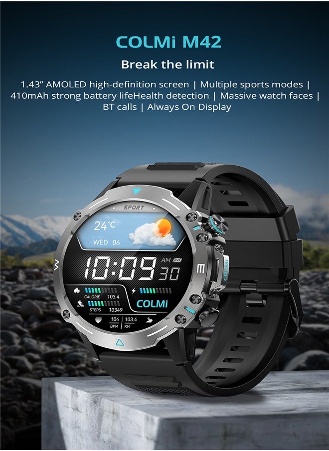 M42 Smart watch Sports Outdoor IP68 Waterproof Heart Rate Call Smart Watch