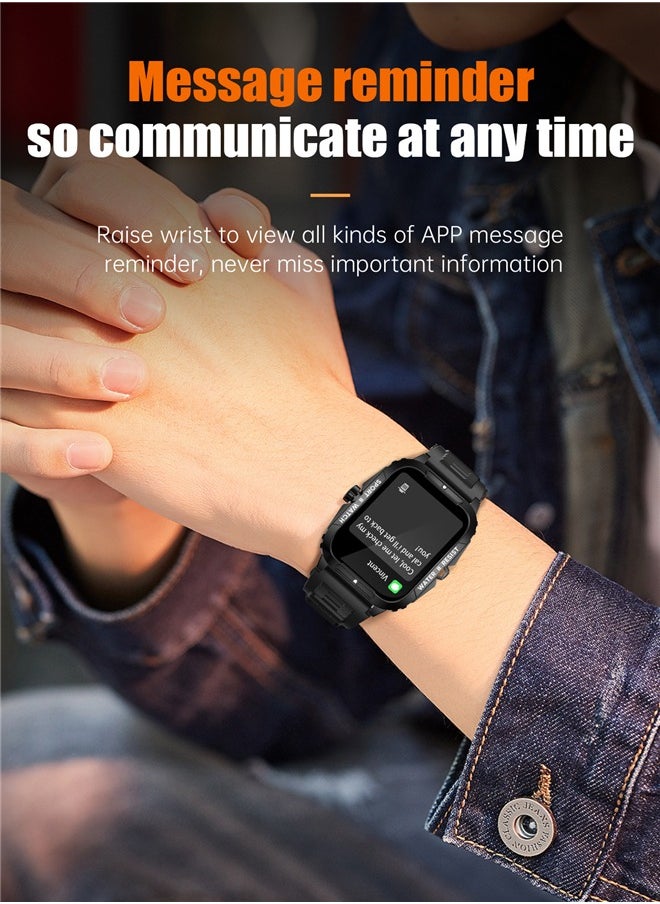 P76 Smart watchy Sport Heart Rate Step Meter 3ATM Waterproof Full Screen Smart Watch