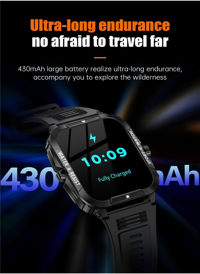 P76 Smart watchy Sport Heart Rate Step Meter 3ATM Waterproof Full Screen Smart Watch