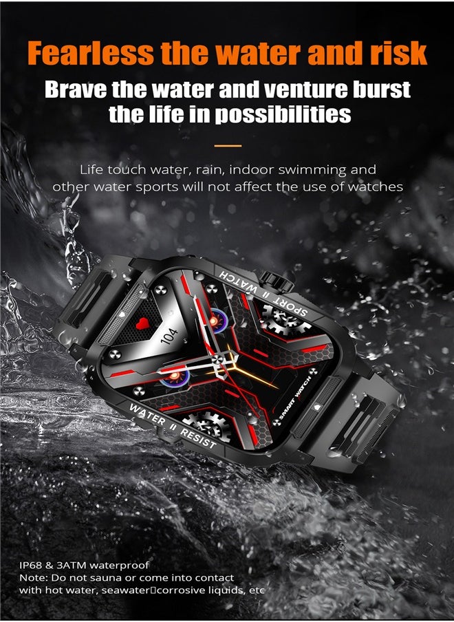 P76 Smart watchy Sport Heart Rate Step Meter 3ATM Waterproof Full Screen Smart Watch