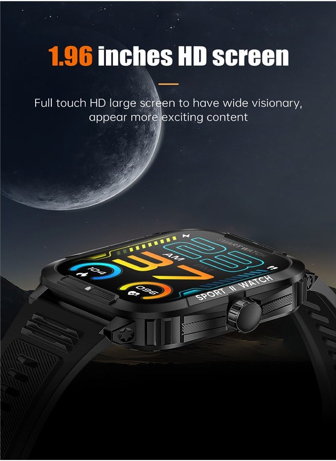 P76 Smart watchy Sport Heart Rate Step Meter 3ATM Waterproof Full Screen Smart Watch