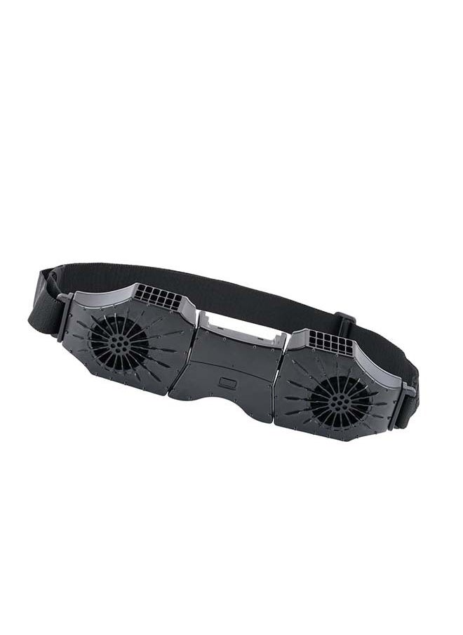 Waist Fan, Portable Fan Rechargeable, 8000 mAh Battery Operated Wearable Personal Fan, Neck Fan that Blow Cold Air, Body Fan for Outdoor, Farm, Camping, Hiking, Travel, Fishing (black)