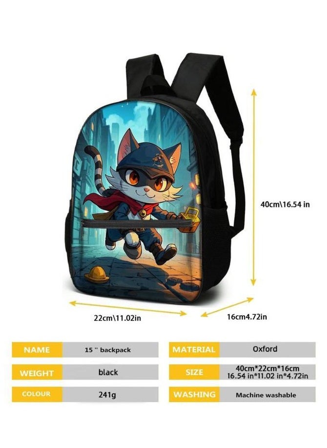 Cartoon three-piece schoolbag with zipper - 216
