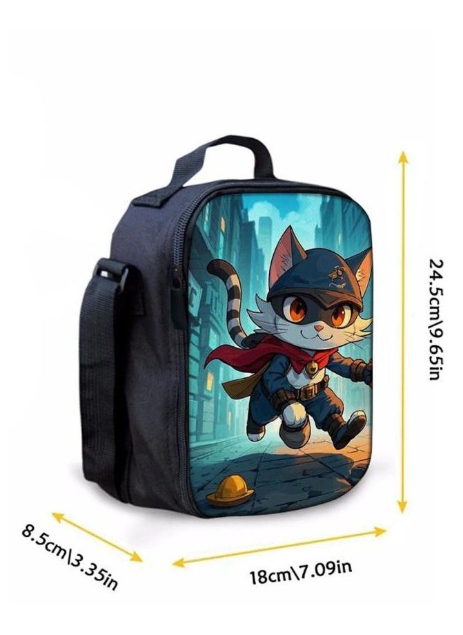 Cartoon three-piece schoolbag with zipper - 216