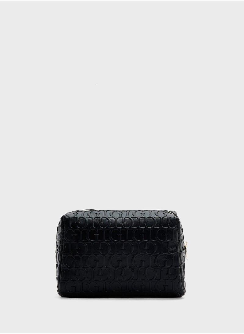 G Television Large Top Zip Wallet