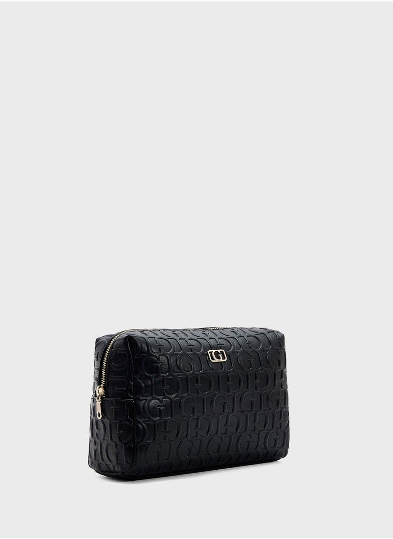 G Television Large Top Zip Wallet
