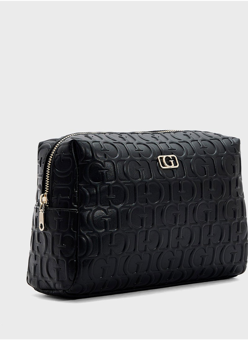 G Television Large Top Zip Wallet