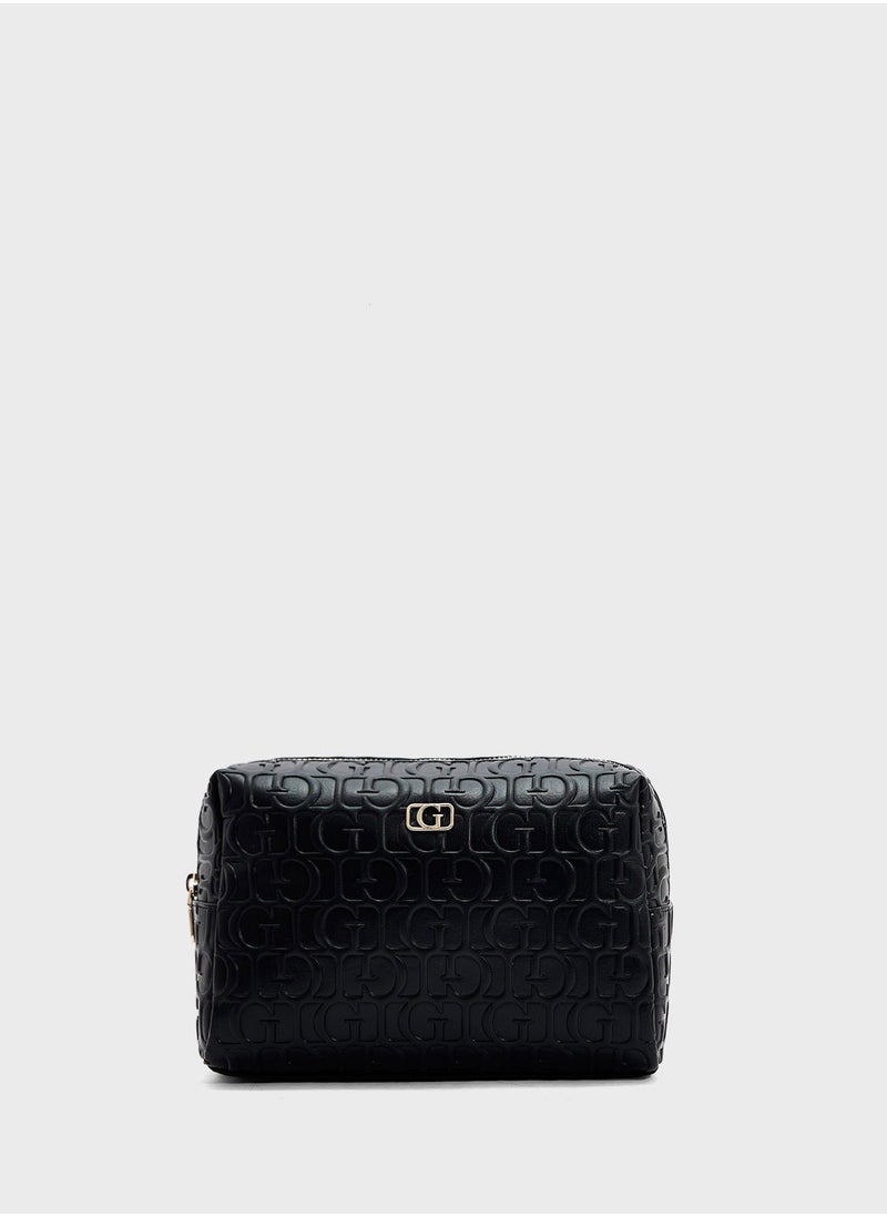 G Television Large Top Zip Wallet