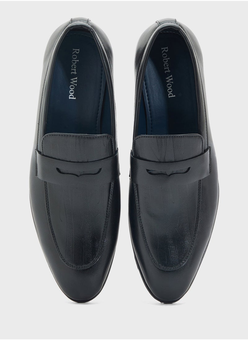 Texture Detail Classic Formal Slip Ons