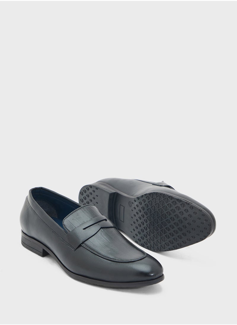 Texture Detail Classic Formal Slip Ons