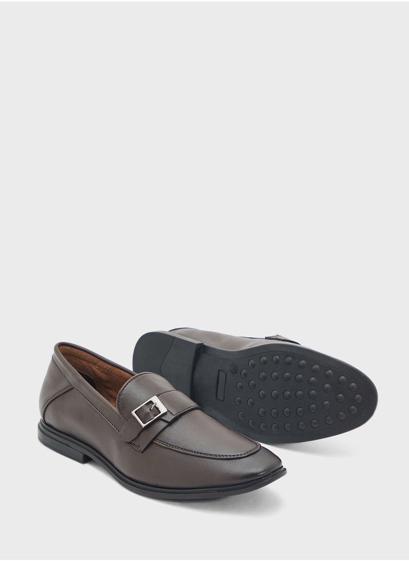 Buckle Detail Formal Slip Ons