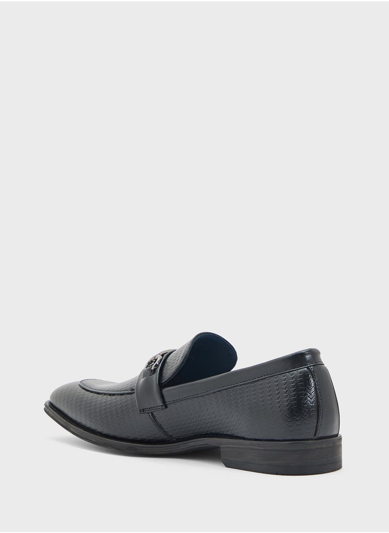 Textured Formal Slip Ons