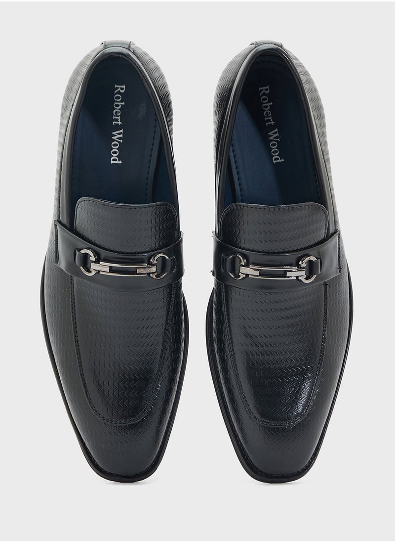 Textured Formal Slip Ons