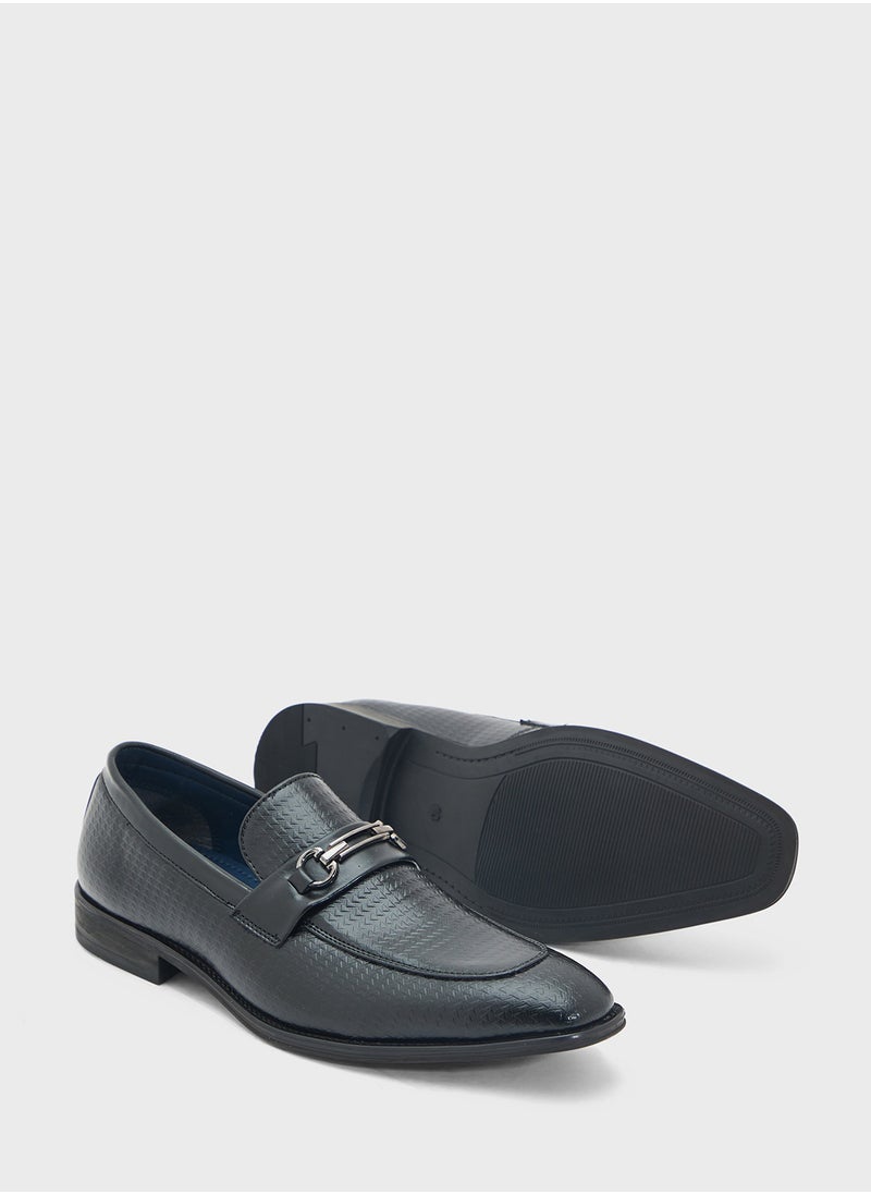 Textured Formal Slip Ons