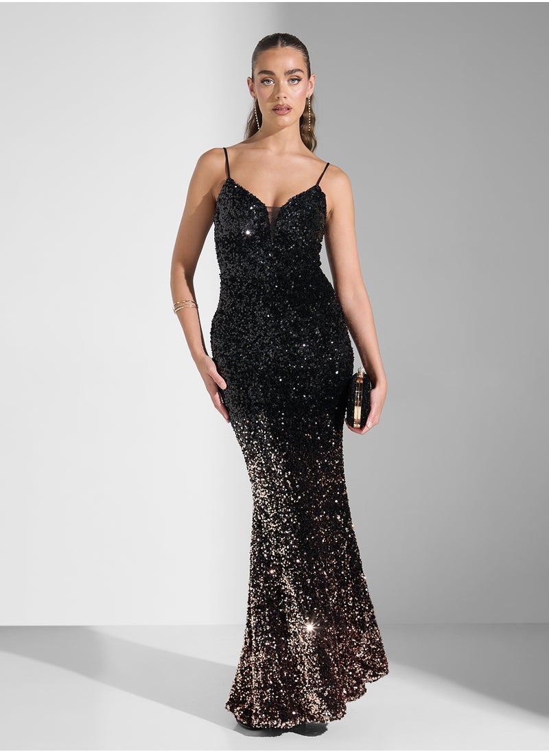 Sequin Evening Dress