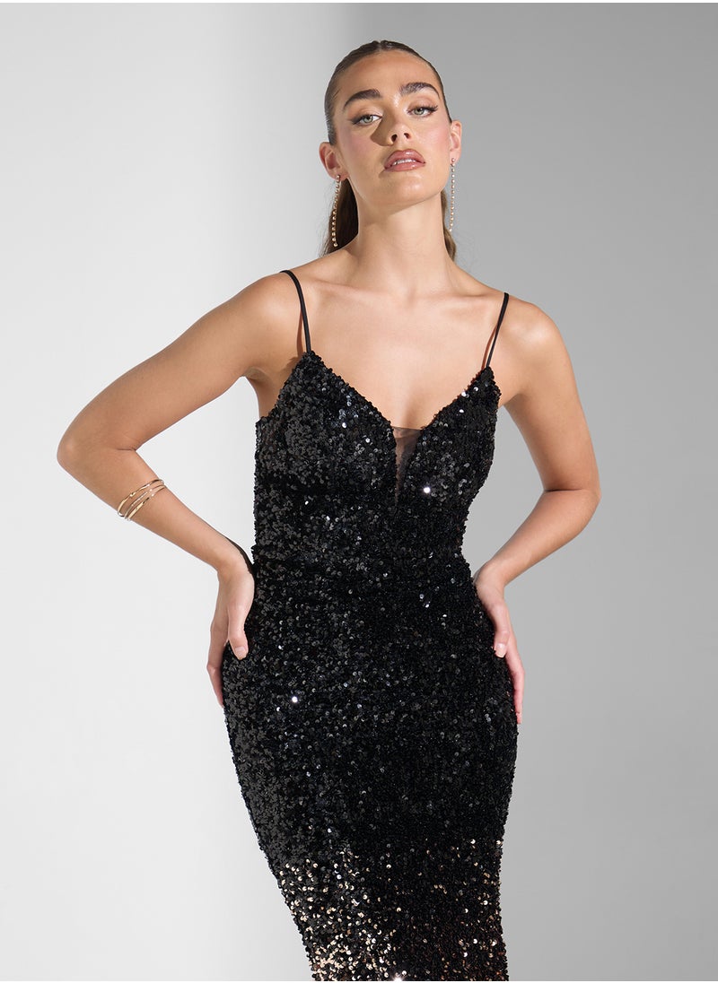 Sequin Evening Dress