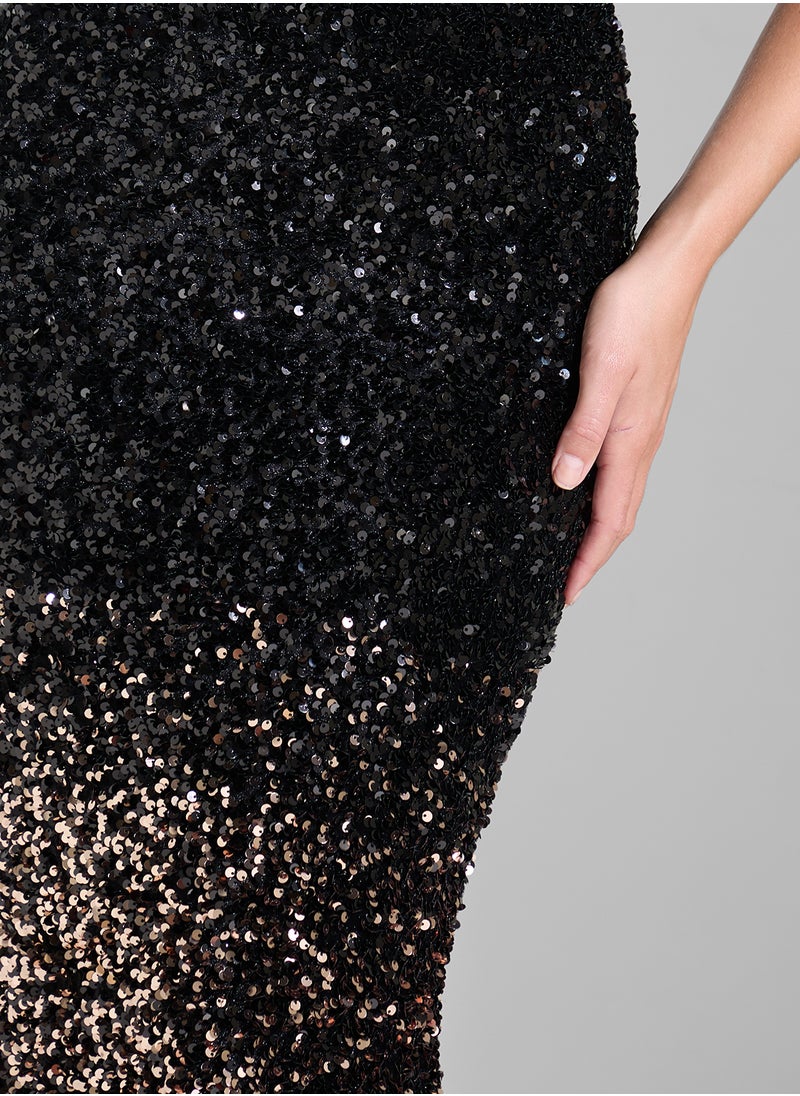 Sequin Evening Dress