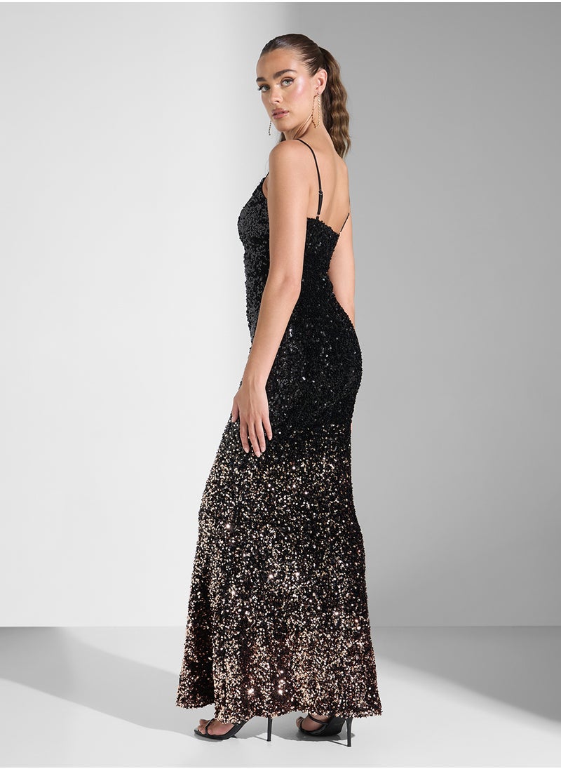 Sequin Evening Dress