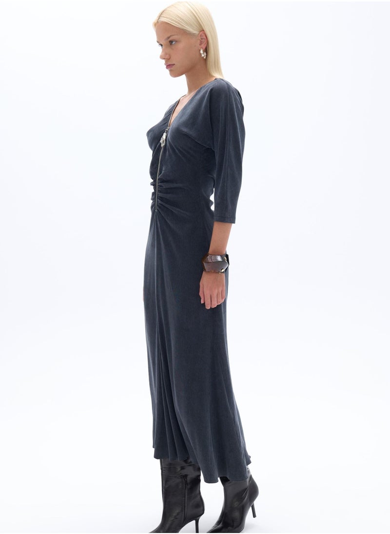 Zipper Front Dress