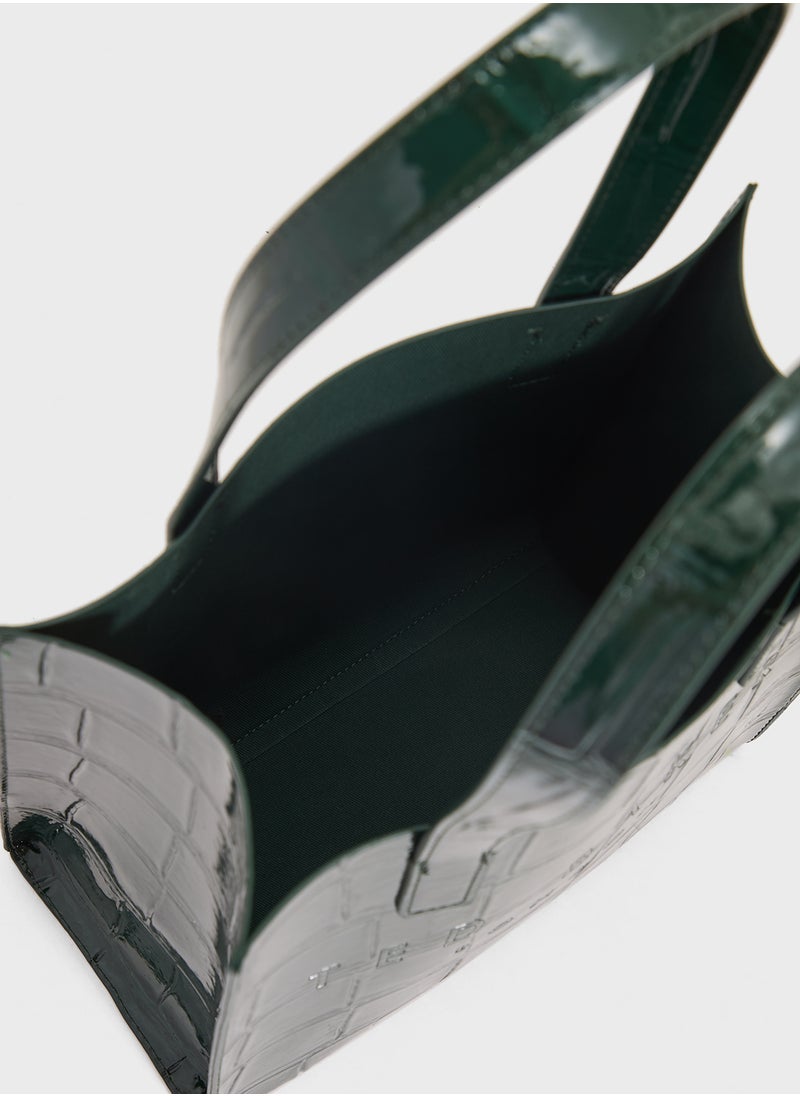Reptcon Croc Effect Small Icon Bag