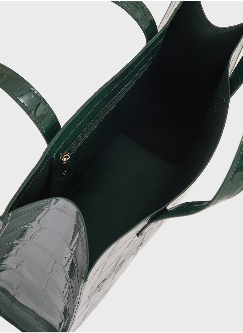 Croccon Croc Effect Large Icon Bag