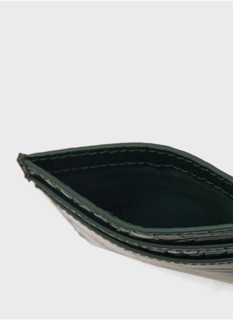 Coly Imitation Croc Card Holder