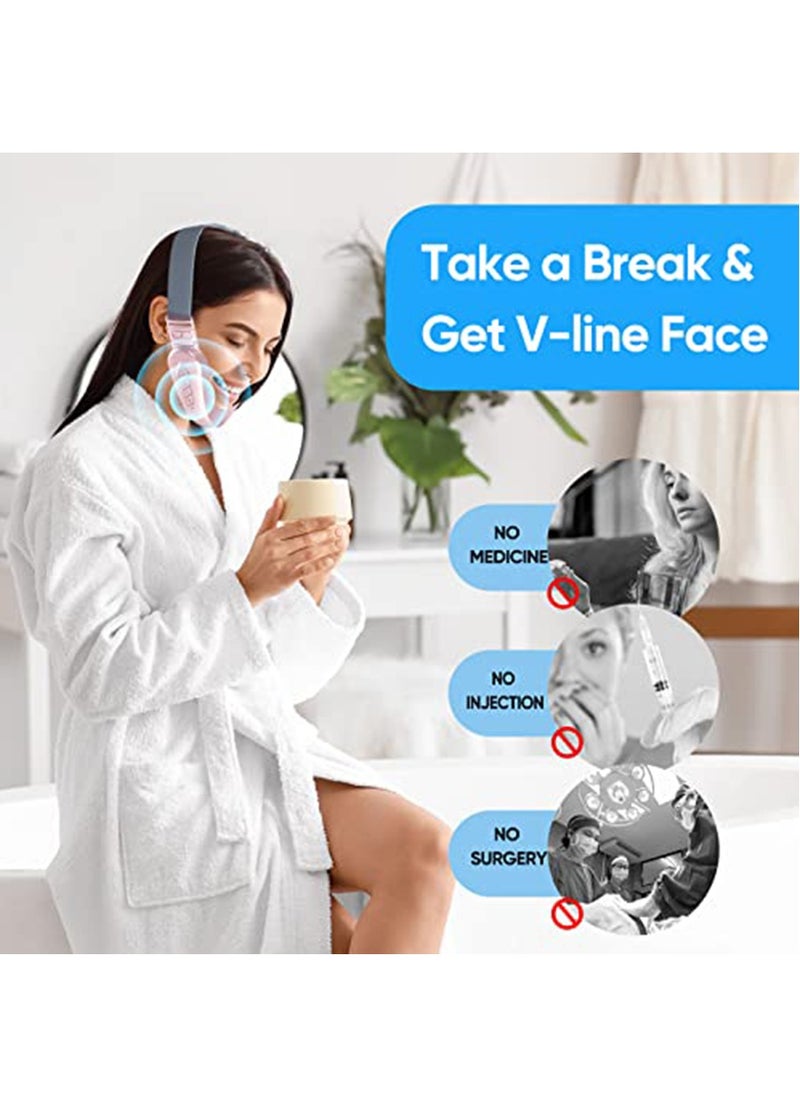 Electric Intelligent V-Shape Face Shaping Massager, Double Chin Reducer, Anti Aging Wrinkles Chin Slimming V Line Face Lifting Machine, Improve Facial Contour and Skin