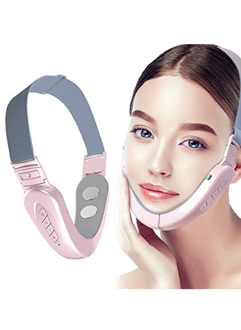 Electric Intelligent V-Shape Face Shaping Massager, Double Chin Reducer, Anti Aging Wrinkles Chin Slimming V Line Face Lifting Machine, Improve Facial Contour and Skin