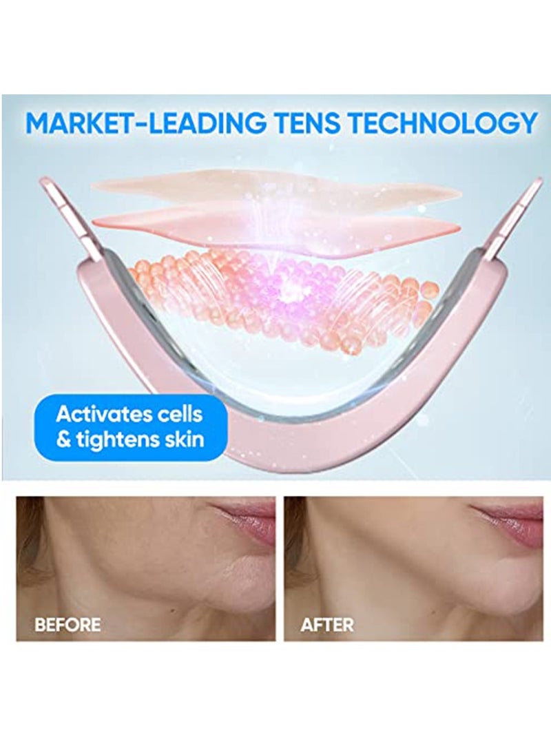 Electric Intelligent V-Shape Face Shaping Massager, Double Chin Reducer, Anti Aging Wrinkles Chin Slimming V Line Face Lifting Machine, Improve Facial Contour and Skin