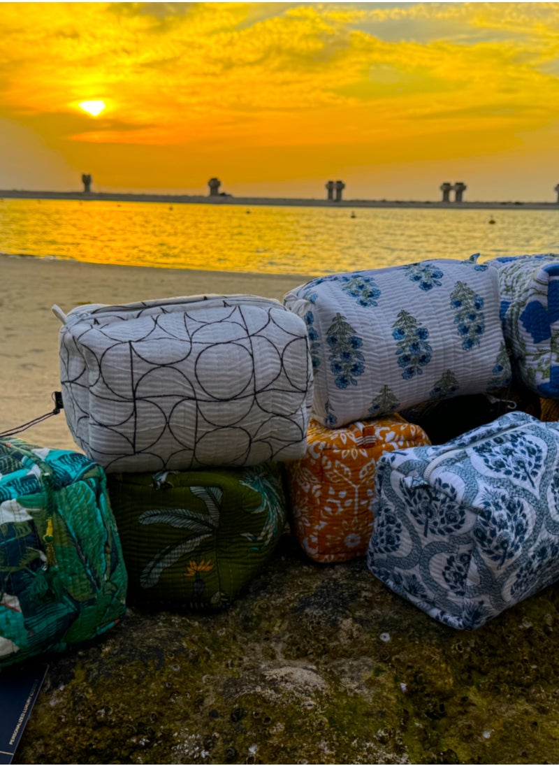 TohfaLuxe Lushe Handmade Block Printed Pouch
