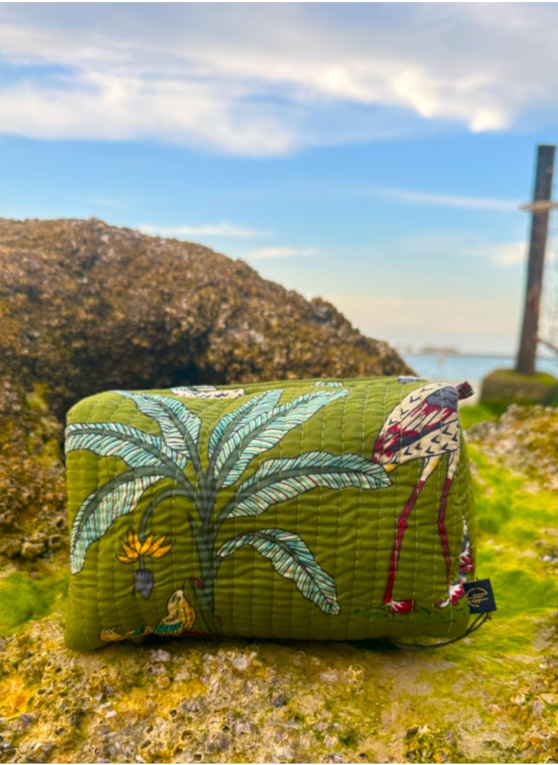 TohfaLuxe Lushe Handmade Block Printed Pouch