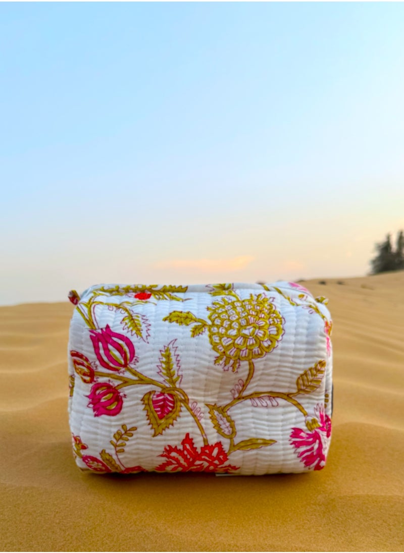 TohfaLuxe Oro Handmade Block Printed Pouch