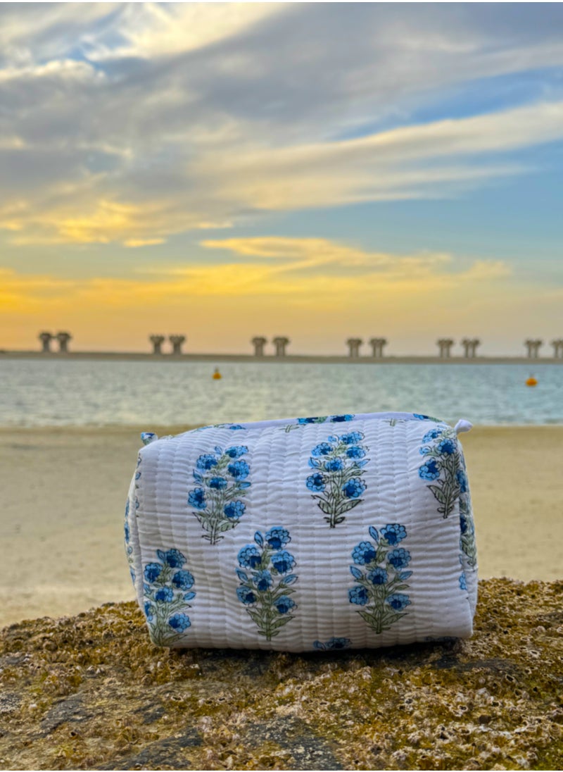 TohfaLuxe Mora Handmade Block Printed Pouch