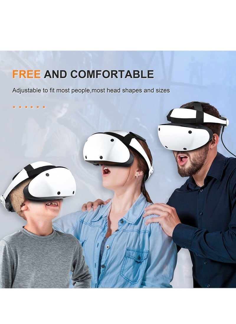 Adjustable Head Strap for PlayStation VR2, Lightweight Headband for PSVR2, Balances Head Pressure, Reduces Gravity, and Provides Enhanced Comfort