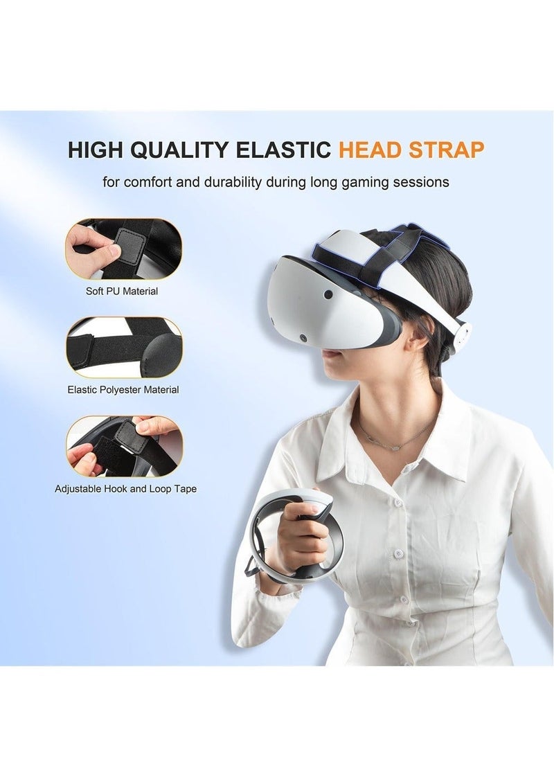 Adjustable Head Strap for PlayStation VR2, Lightweight Headband for PSVR2, Balances Head Pressure, Reduces Gravity, and Provides Enhanced Comfort